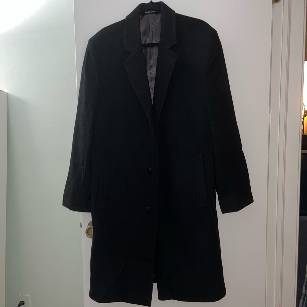 NWOT Men’s London Fog Black Top Button Down Coat